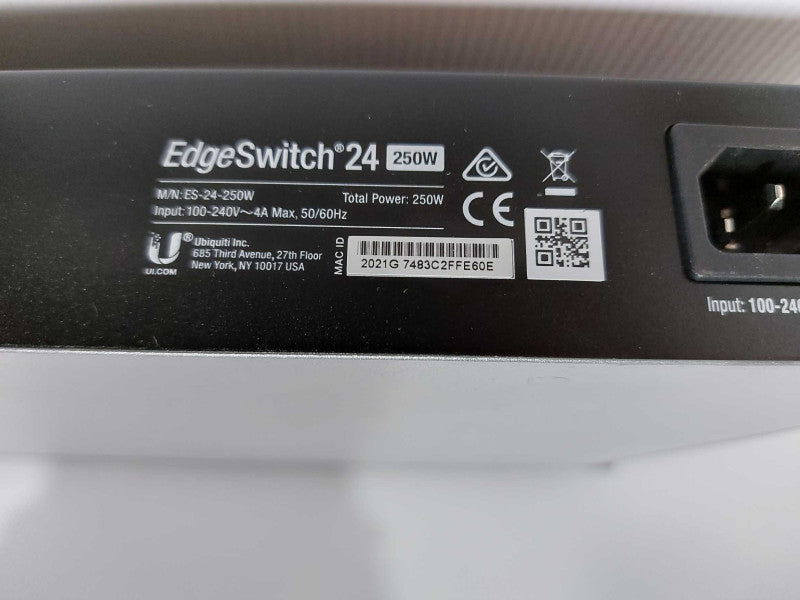 Ubiquiti EdgeSwitch 24 250W - factory reset #