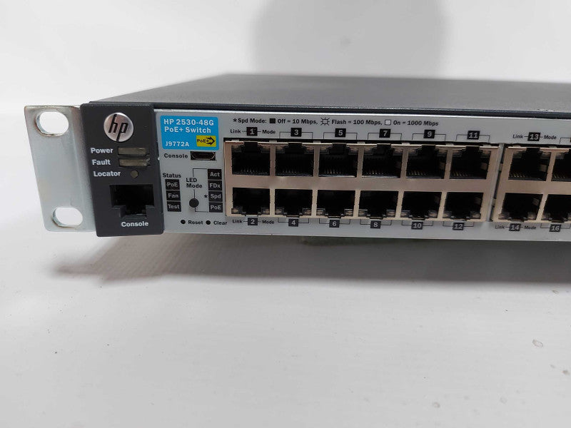HP ARUBA 2530-48G-POE+ MANAGED SWITCH 48 PORTS GIGABIT POE+ 4x SFP J9772A  #