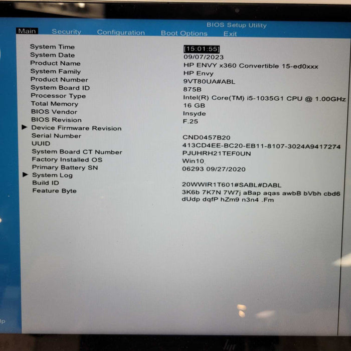 HP Envy x360 Convertible i5-1035G1 @ 1.00GHz, 16GB DDR4, 512GB m.2 !