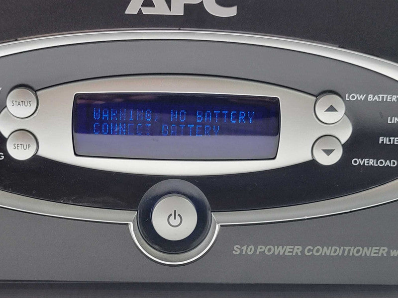 APC S10 Power Conditioner with Battery Backup UPS S10BLK, No Batteries _