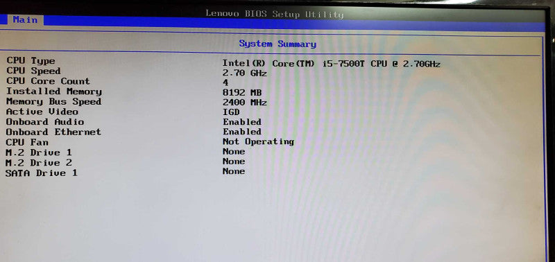 Lenovo ThinkCentre M710q i5-7500T 8GB DDR4 NO HDD *READ @
