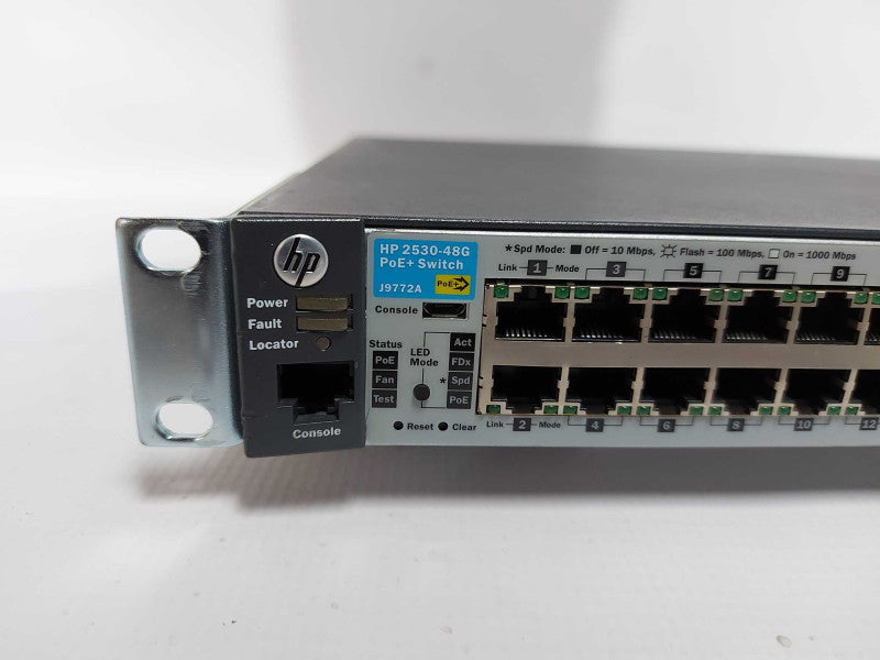 HP ARUBA 2530-48G-POE+ MANAGED SWITCH 48 PORTS GIGABIT POE+ 4x SFP J9772A #