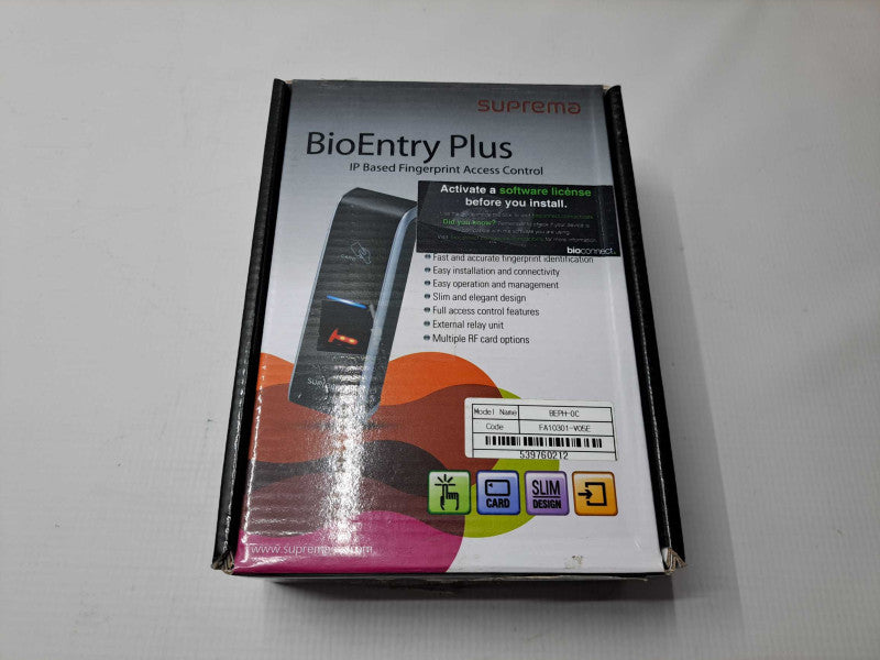Suprema BioEntry Plus IP Based Fingerprint Access Control BEPH-OC *READ* Q)