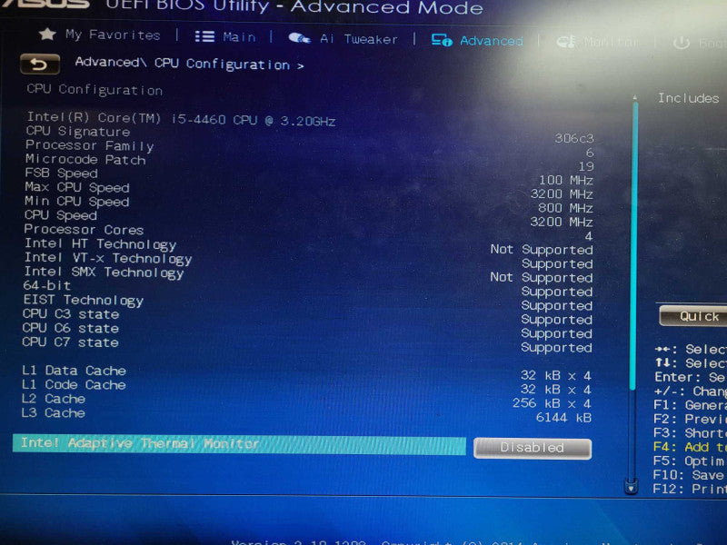 Custom desktop i5-4460 @ 3.2GHz 8GB RAM No HDD $