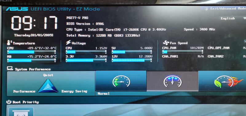 Custom PC i7-2600K 12GB DDR3 500W PSU NO HDD @