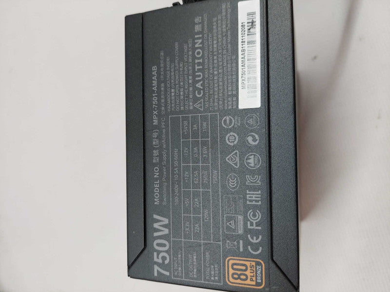 Cooler Master MasterWatt 750W Model: MPX-7501-AMAAB