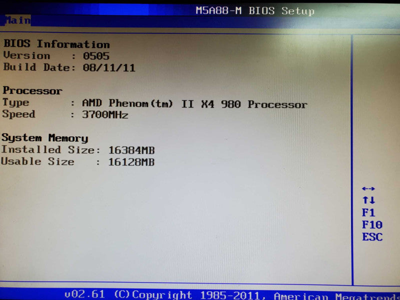 Custom PC AMD Phenom II x4 980 16GB DDR3 500W PSU NO HDD @