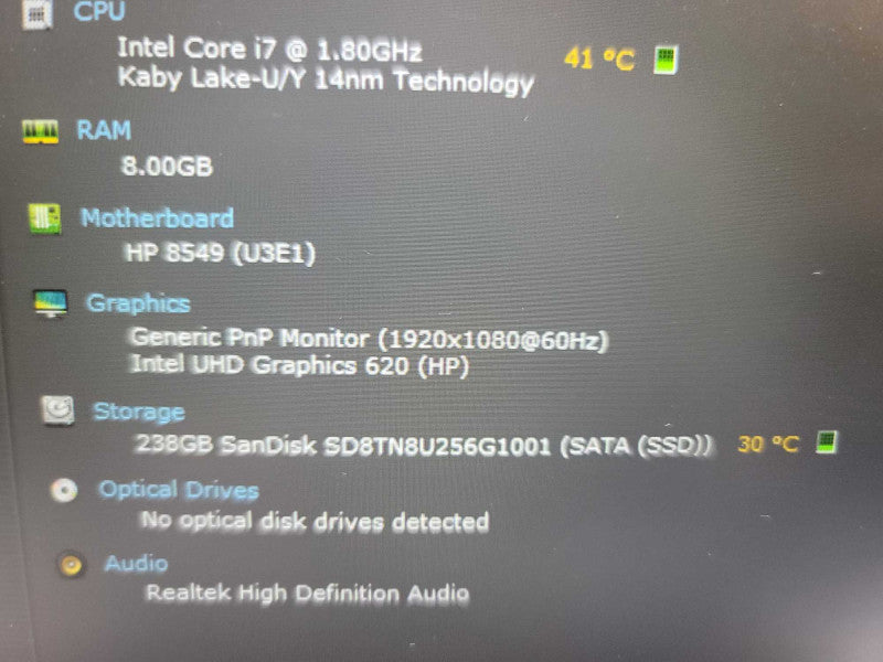 HP EliteBook 840 G6 i7-8565U@ 1.80GHz, 8GB DDR4, 256GB m.2  Î²