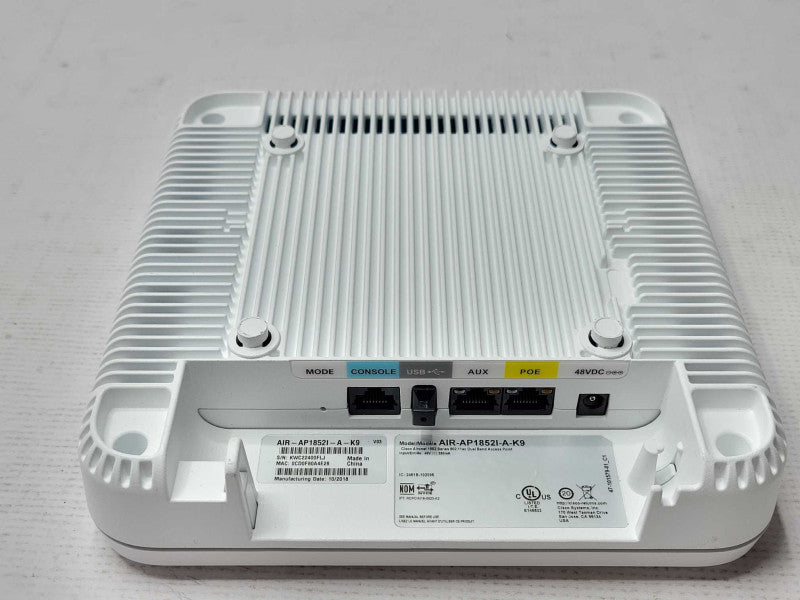 Cisco AIR-AP1852I-A-K9 Aironet 1852I Wireless Access Point Q_
