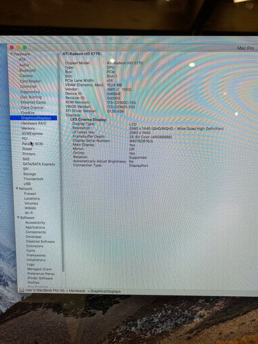 Apple Mac Pro Mid 2012 Quad-Core Xeon W3565 Radeon HD5770 1GB 8GB RAM READ!