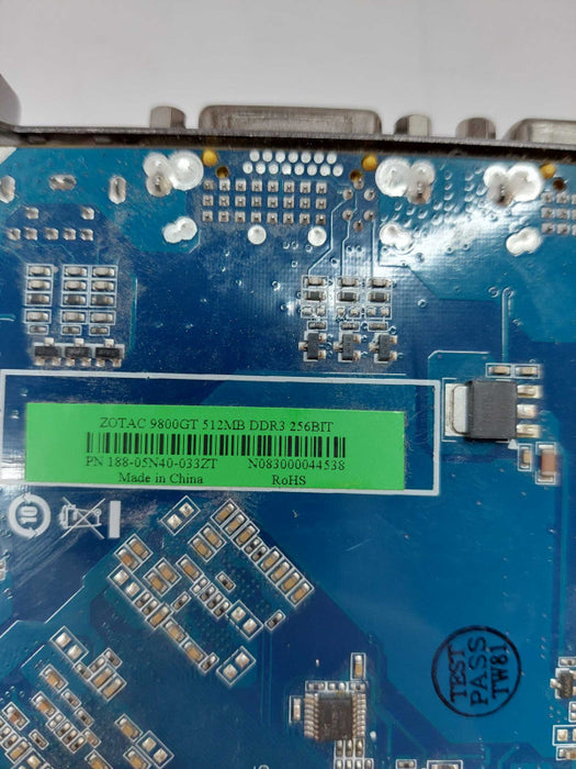 Zotac  9800GT 512MB DDR3 256BIT PN:98GES3P-FSP