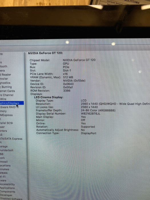 Apple Mac Pro Early 2009 Quad-Core Xeon W3520 GeForce GT120 16GB RAM 640 READ