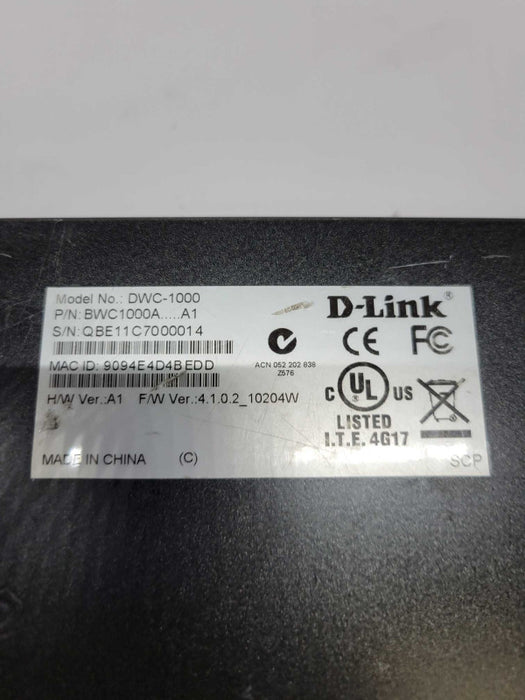 D-Link Wireless Controller DWC-1000 Network management device 4 DWC-1000