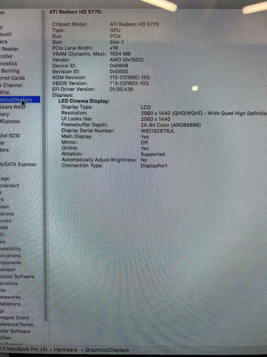 Apple Mac Pro Mid 2010 2x XEON E5620 RADEON HD5770 1GB 12GB RAM No HDD READ!