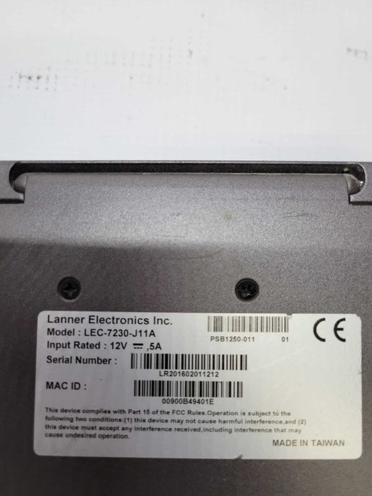 Lanner Electronics LEC-7230 - J11A - 2GHz | 8GB RAM | NO HDD Q