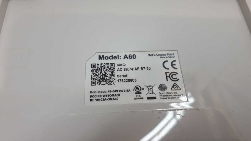 Open Mesh A60 2 Ports Dual-band WiFi Access Point &