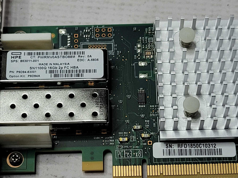 HPE SN1100Q 16Gb 2p FC HBA 853011-001 P9D94-63001 Q_