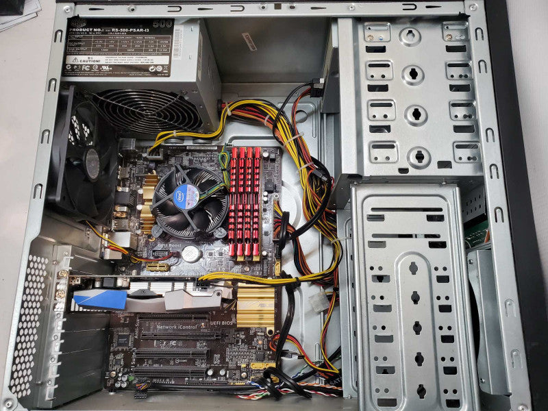 Custom PC i7-4770K 16GB DDR3 Galaxy GTX650ti 500W PSU NO HDD @