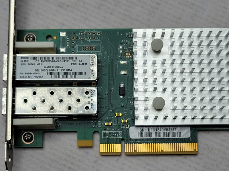 HPE SN1100Q 16Gb 2p FC HBA 853011-001 P9D94-63001, READ _