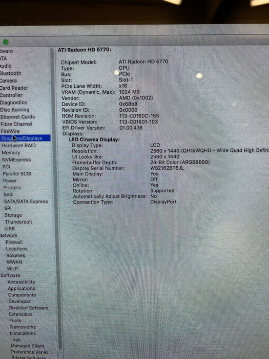 Apple Mac Pro Mid 2010 2x Quad-Core Xeon E5620 Apple RAID Card 6GB RAM 4x2TB