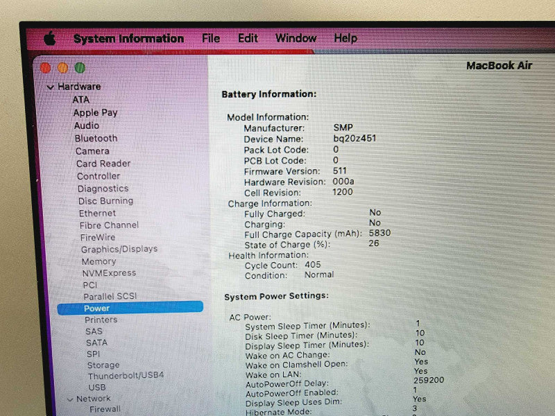 Apple Macbook Air 2015 13\\" Core i5-5250U @ 1.6GHz 8GB DDR3 250GB SSD (