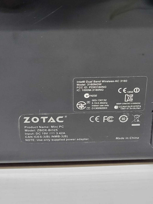 Zotac ZBOX - Celeron N3160 | 16GB RAM | 500GB SSD |NO PWR ADPTR