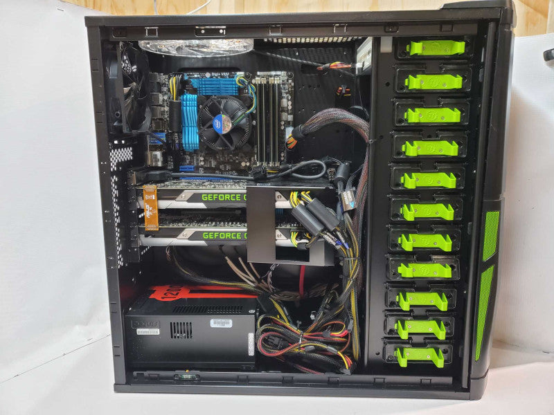 Custom PC i7-2600 16GB DDR3 (x2) EVGA GTX690 4GB 1200W PSU NO HDD *READ @