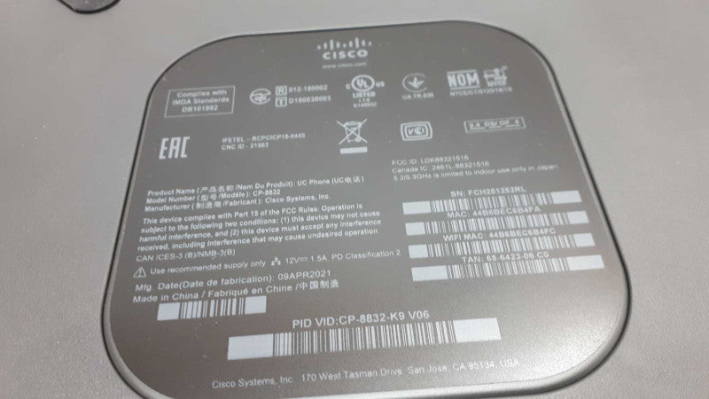 CISCO UC PHONE CP-8832  &