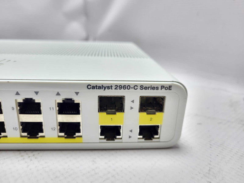 Cisco Catalyst 2960-C Series WS-C2960C-12PC-L 12-Port PoE Switch $