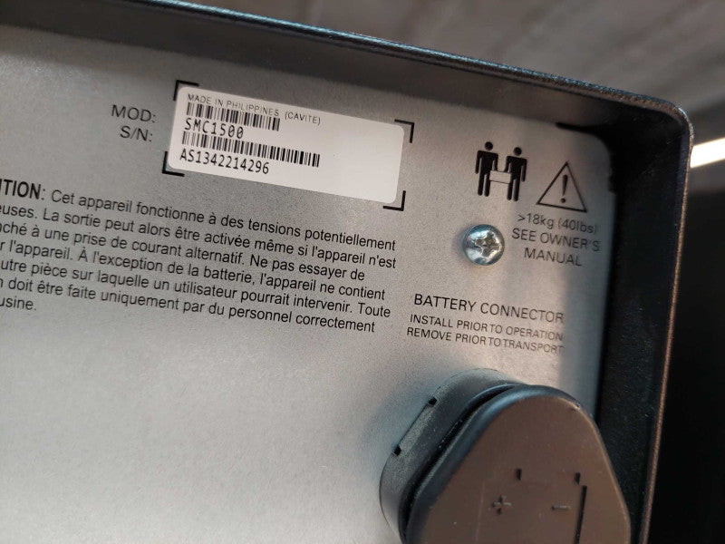 APC Smart UPS C1500 Model: SMC1500