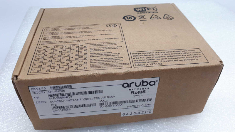 ARUBA NETWORKS WIRELESS ACCESS POINT APINH205 &