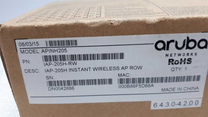 ARUBA NETWORKS WIRELESS ACCESS POINT APINH205 &
