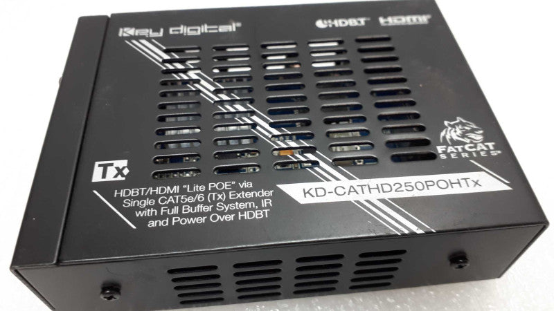 Key Digital KD-CATHD250POHTx Lite POE via Single CAT5e/6 Extender &