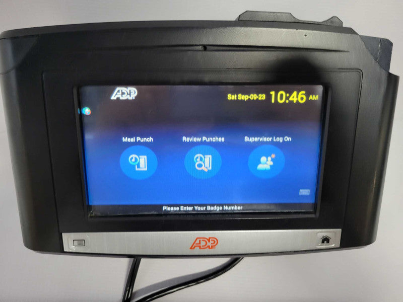 ADP KRONOS 8609100-458 INTOUCH 9100 TOUCHSCREEN TIME CLOCK(AS-IS) Q