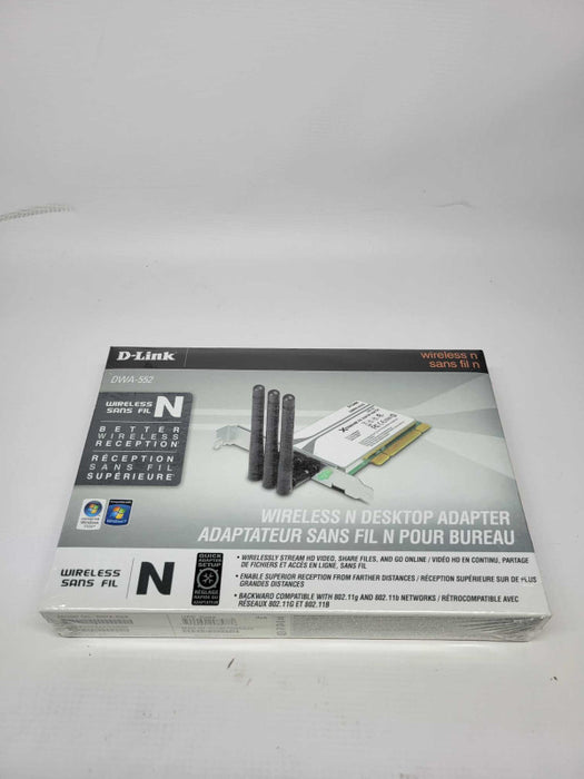 D-Link DWA-552 Xtreme-N Wireless PCI Desktop Adapter With Antenna Q