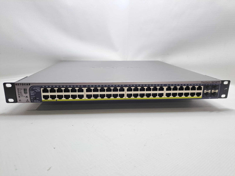 Netgear ProSafe GS748TPS 48-Port Gigabit PoE Ethernet Smart Switch + Ears )