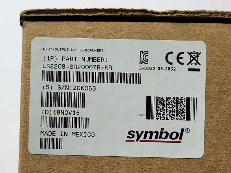 New Symbol LS2208-SR20007R-KR Handheld barcode scanner Q_
