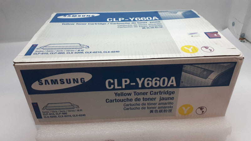 Samsung Yellow Toner Cartridge CLP-Y660A New CLP-610, CLP-660, CLX-6200 6210 &