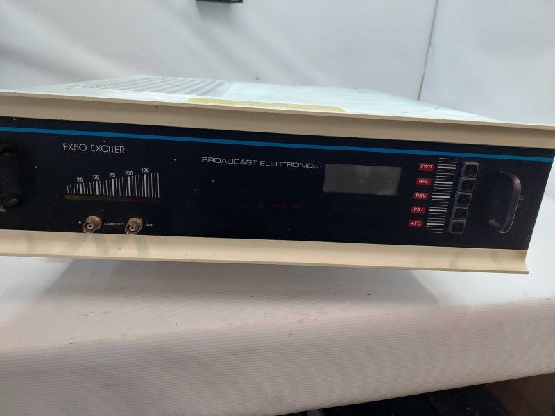 Broadcast Electronics FX50 Exciter FCC Transmitter Data PN: 909-1050-204