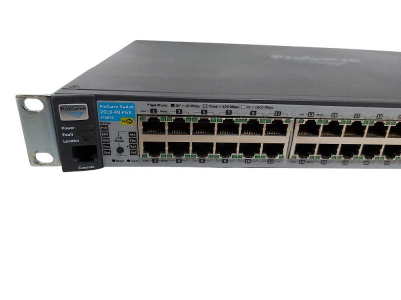 HP 2610-48-PWR J9089A PoE Network Switch 48x ports - Factory Reset  #