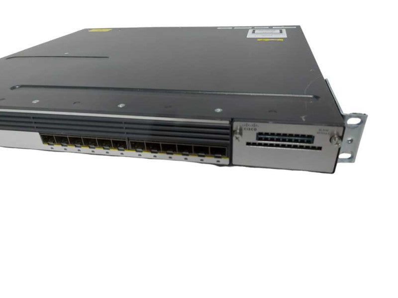 Cisco WS-C3750X-12S-E 12-Port Gigabit SFP Switch 2x PSU - READ #