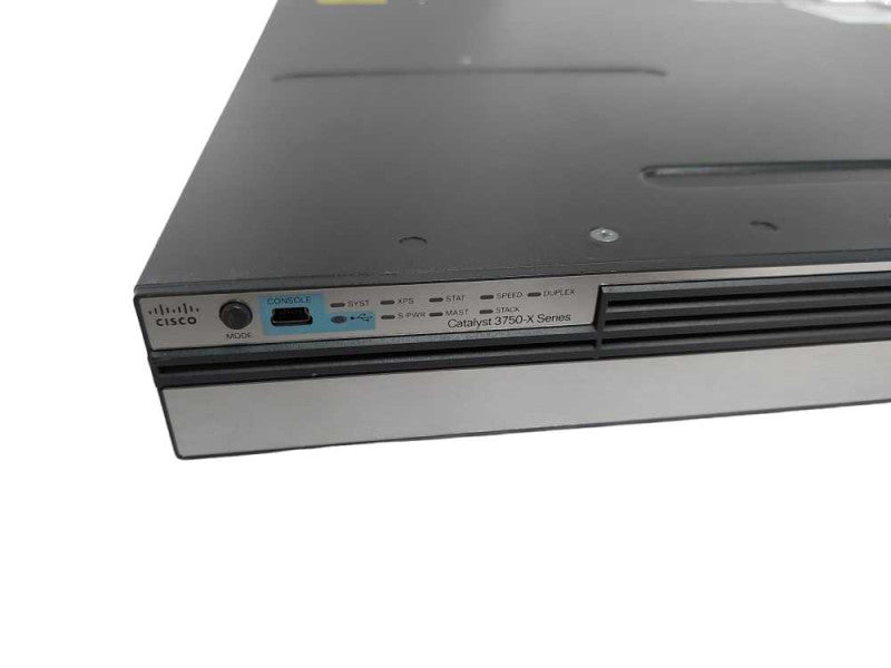 Cisco WS-C3750X-12S-E 12-Port Gigabit SFP Switch 2x PSU - READ #