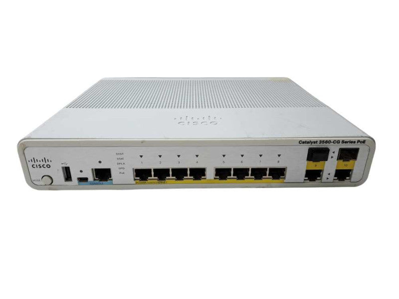 Cisco WS-C3560CG-8PC-S 8 Port Catalyst 3560-CG PoE Ethernet Switch *READ* )