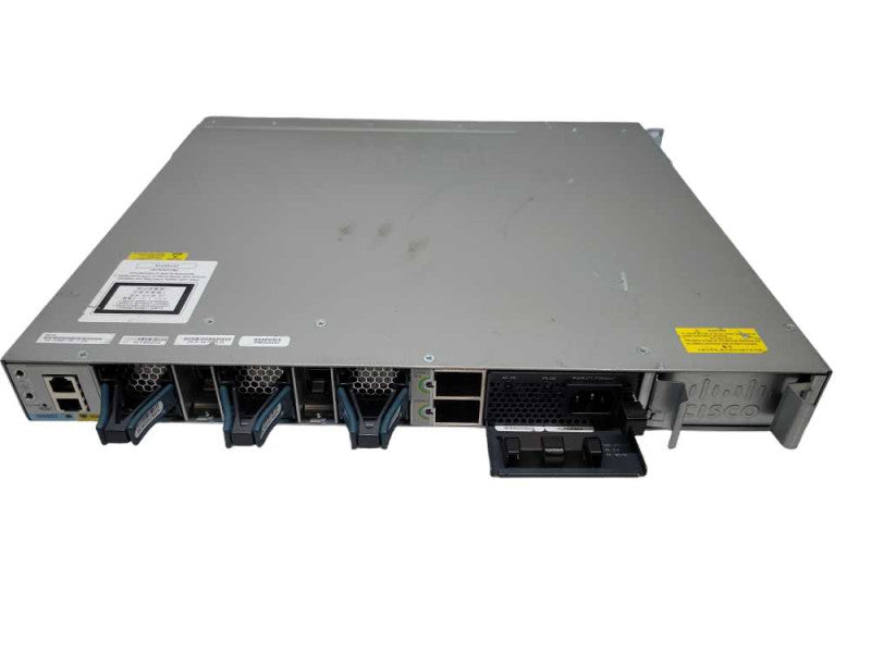 Cisco WS-C3850-24P-S V06 24-Port Gigabit Ethernet PoE+ Switch w/ C3850-NM-4-1 Q