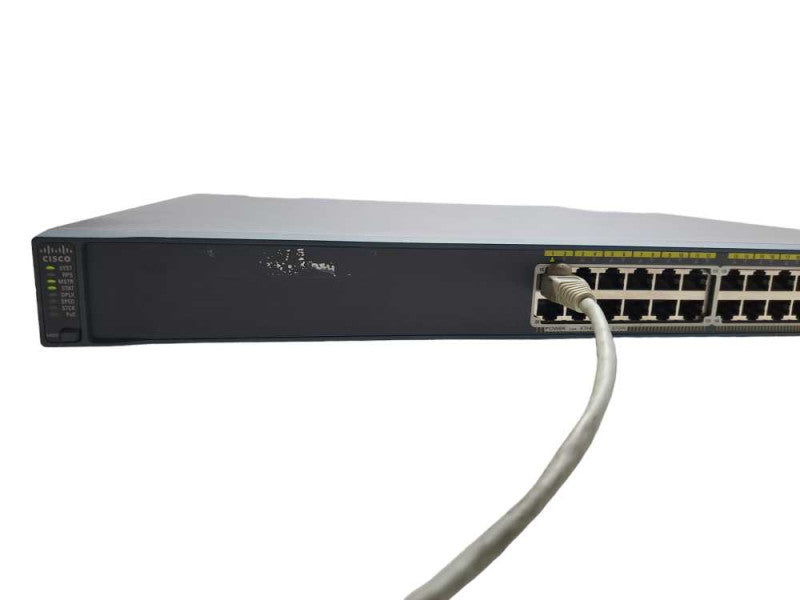Cisco WS-C2960S-24PS-L PoE+ Gigabit Network Switch )
