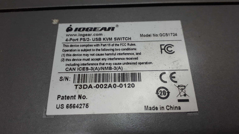 IOGEAR 4 Port (gcs1724) VGA KVM Switch &