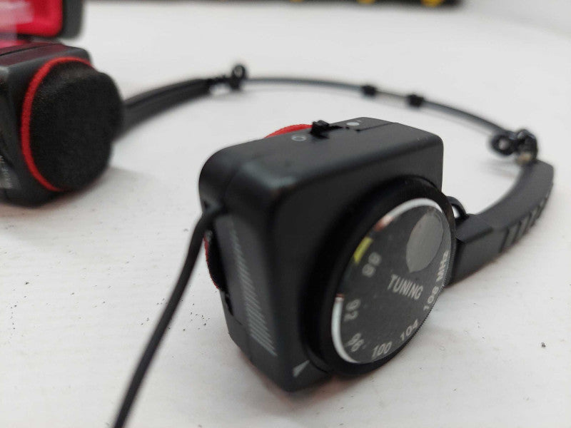 Vintage transmitter headphones with case