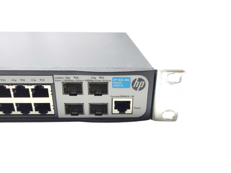 HP 1920-48G Switch JG927A 48 Port Managed Ethernet Switch /w Rack Ears $