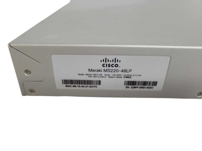 Cisco Meraki MS220-48LP Cloud Managed Switch CLAIMED !