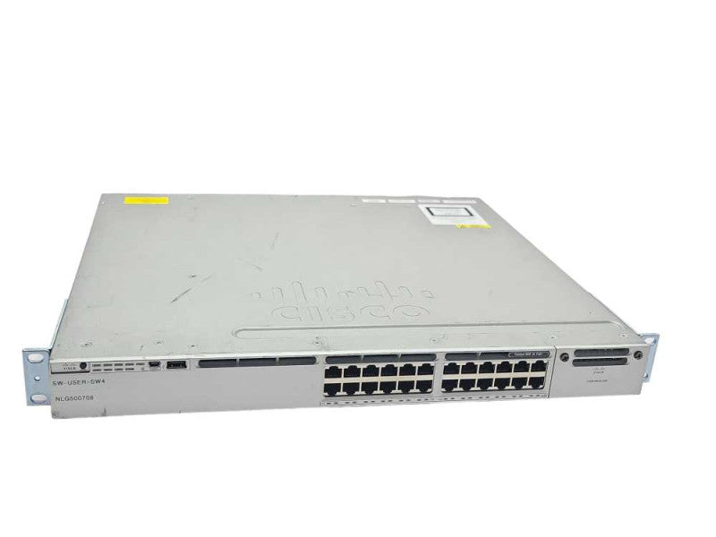 Cisco WS-C3850-24P-S 24-Port Gigabit Ethernet PoE+ Managed Switch, 1x PSU Q_